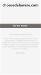 Mobile Screenshot of choosedelaware.com